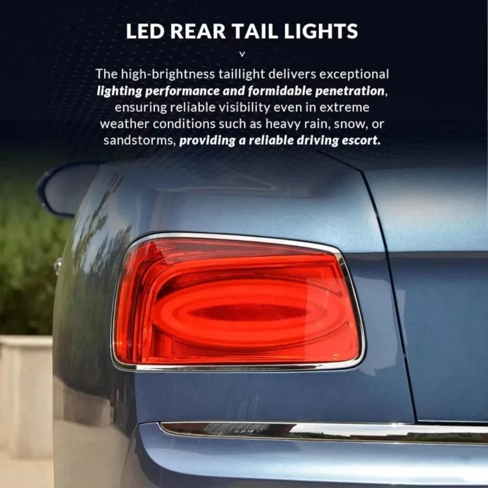 Plug and Play New LED Tail Light for Continental Flying Spur 2014-2019 OEM 4W0945095M 4W0945096M